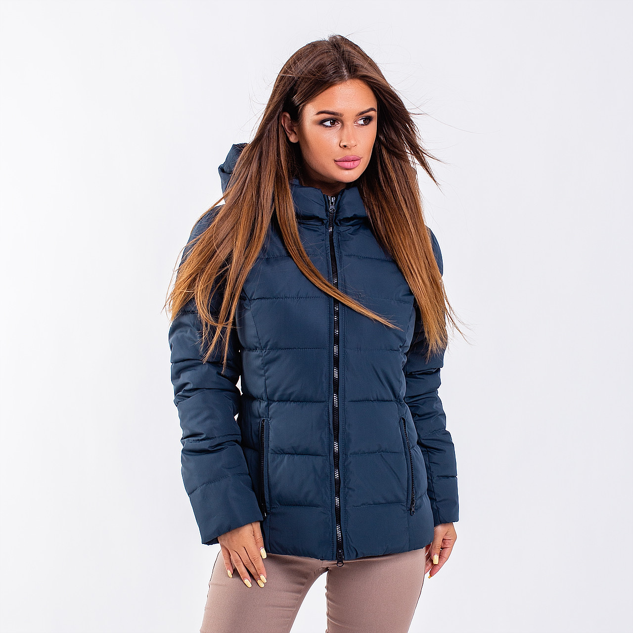 

Женская куртка Indigo N 009TT PETROL Короткая, XXL, Плащевка
