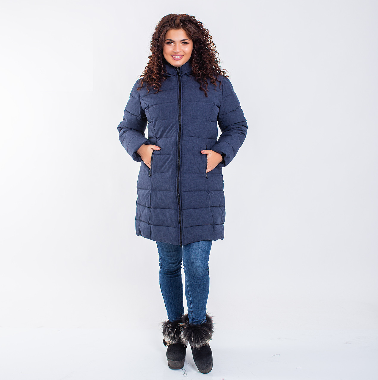 

Женское пальто Indigo N 008T MEMORY FROG NAVY Длинная, XL, Мемори, Темно-синий