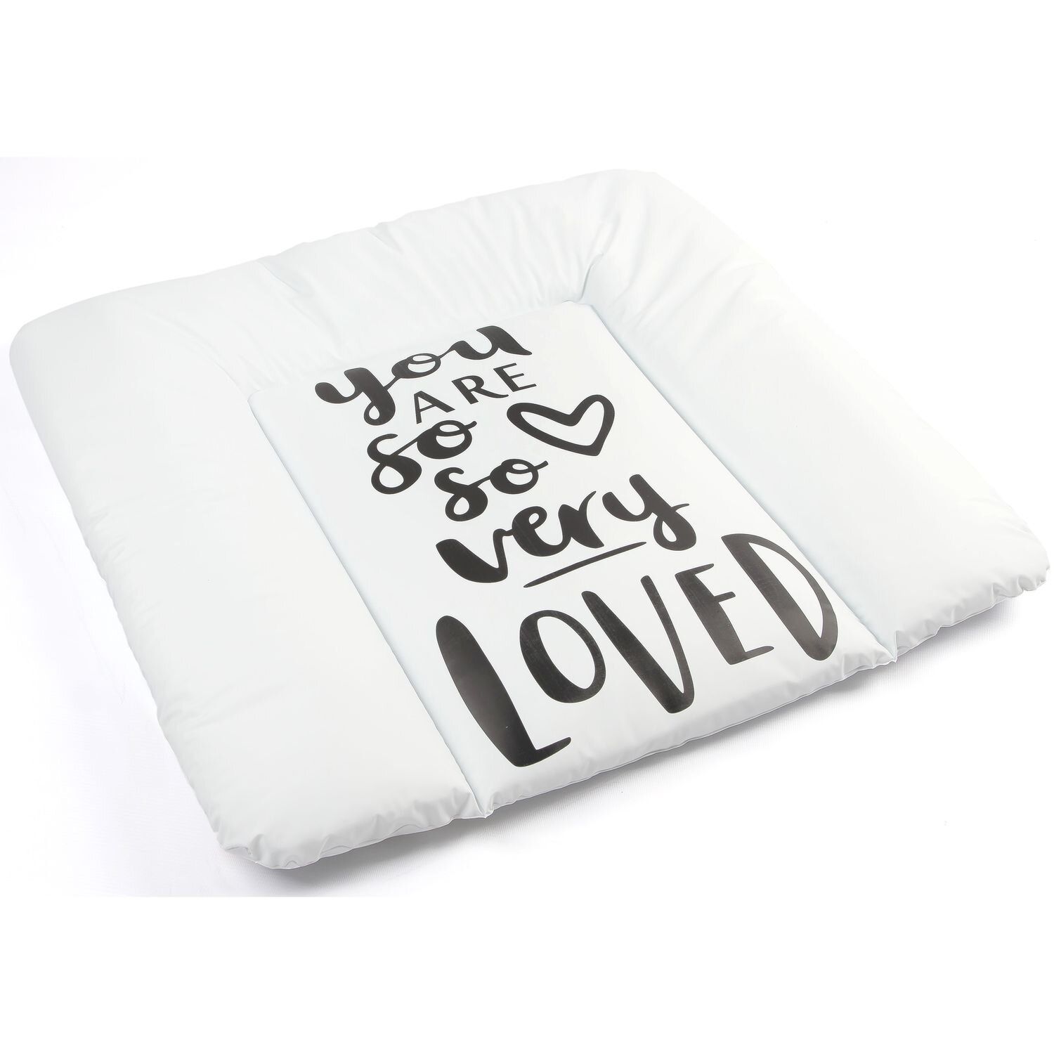 

Мягкий пеленатор Ommi 75х75 см You are so very loved Белый