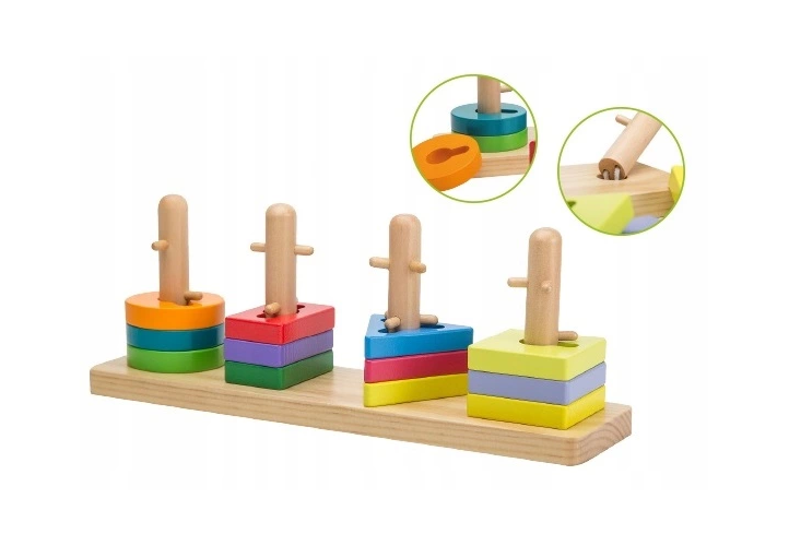 

Сортер деревянный Геометрические фигуры Maze puzzle Joueco (800241)