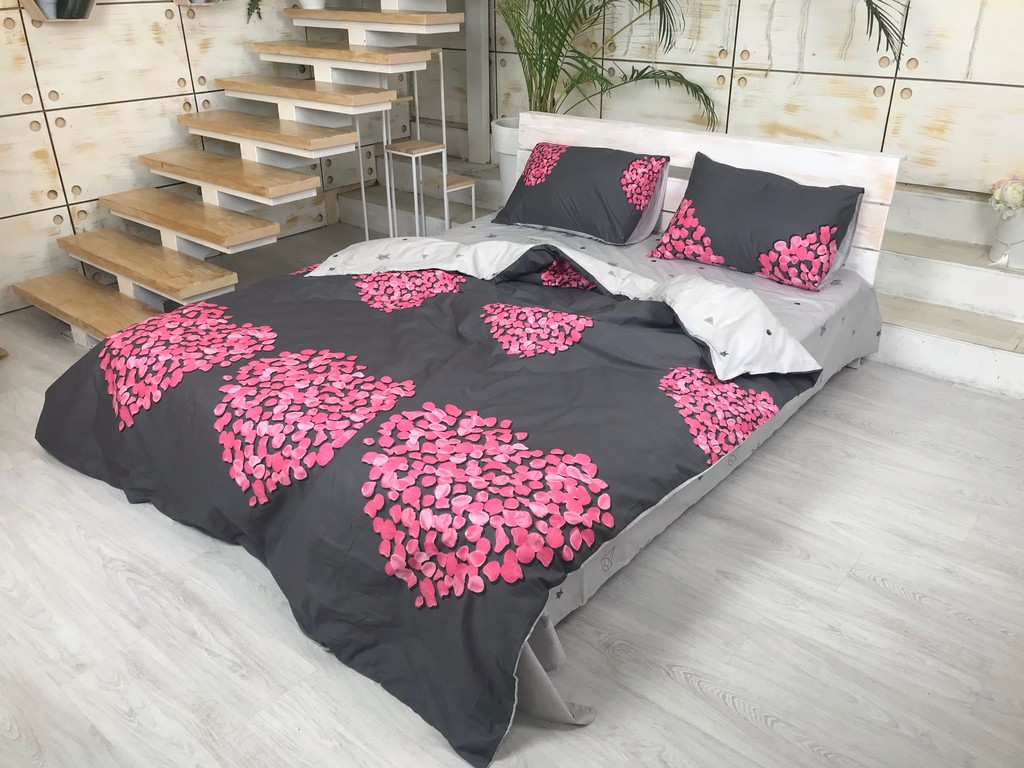 

Постельное белье CottonTwill Сатин Аморэ Евро 200x220 см ( FB26313CT)