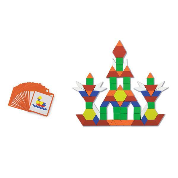 

Геометрическая мозаика Viga Toys на магнитах с карточками, 102 эл. (50669)