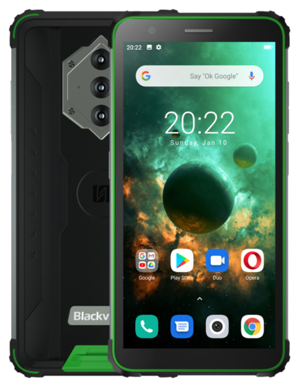 

Blackview BV6600 4/64 Gb green IP68, 5.7", Helio A25, 3G, 4G, NFC