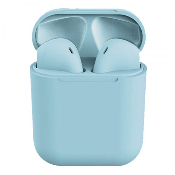 

Наушники беспроводные Inpods 12 TWS Сенсорные матовые с зарядным футляром для IOS/Mac OS/Windows/Android Голубой