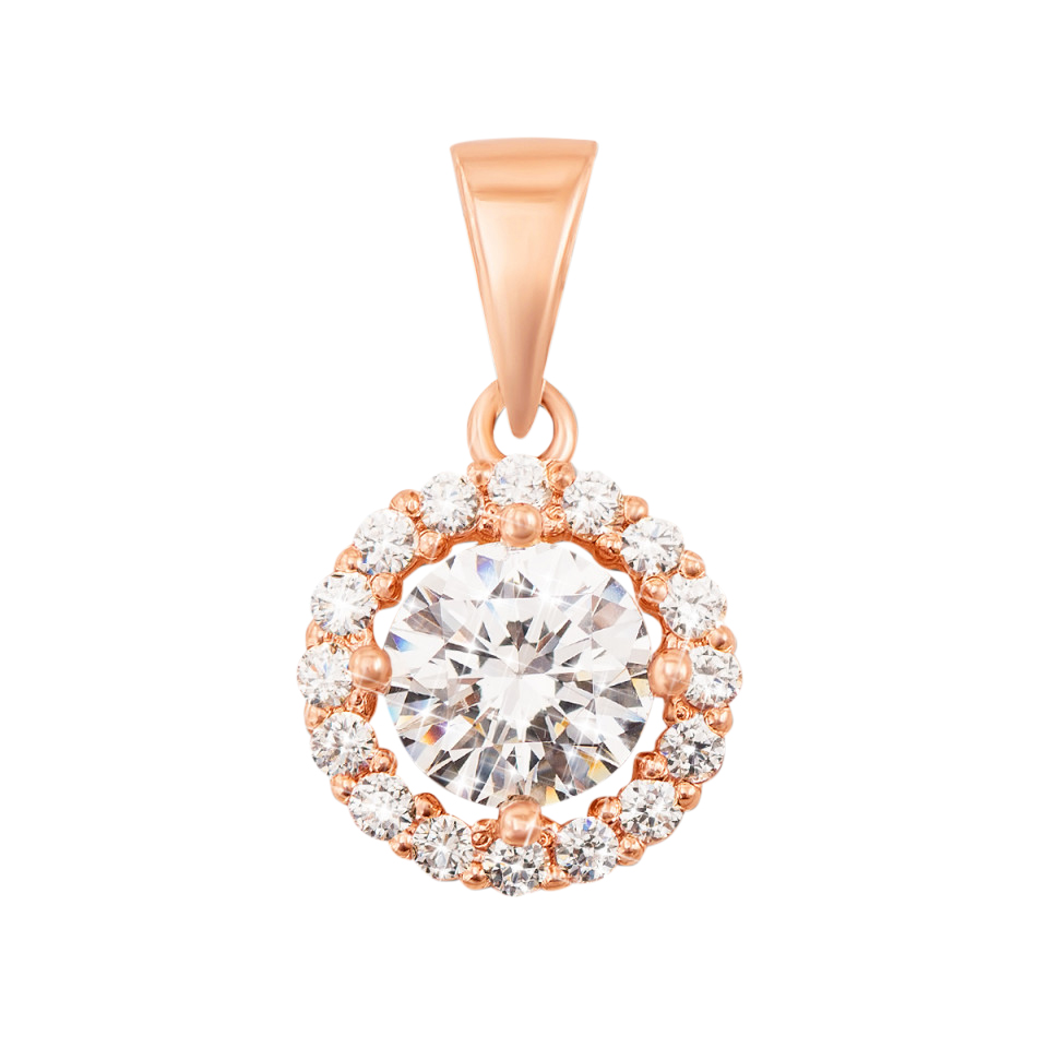 

Кулон из красного золота с кристаллами Swarovski 000132810