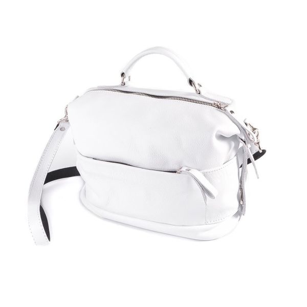 

Женская кожаная сумка Камелия М271 white