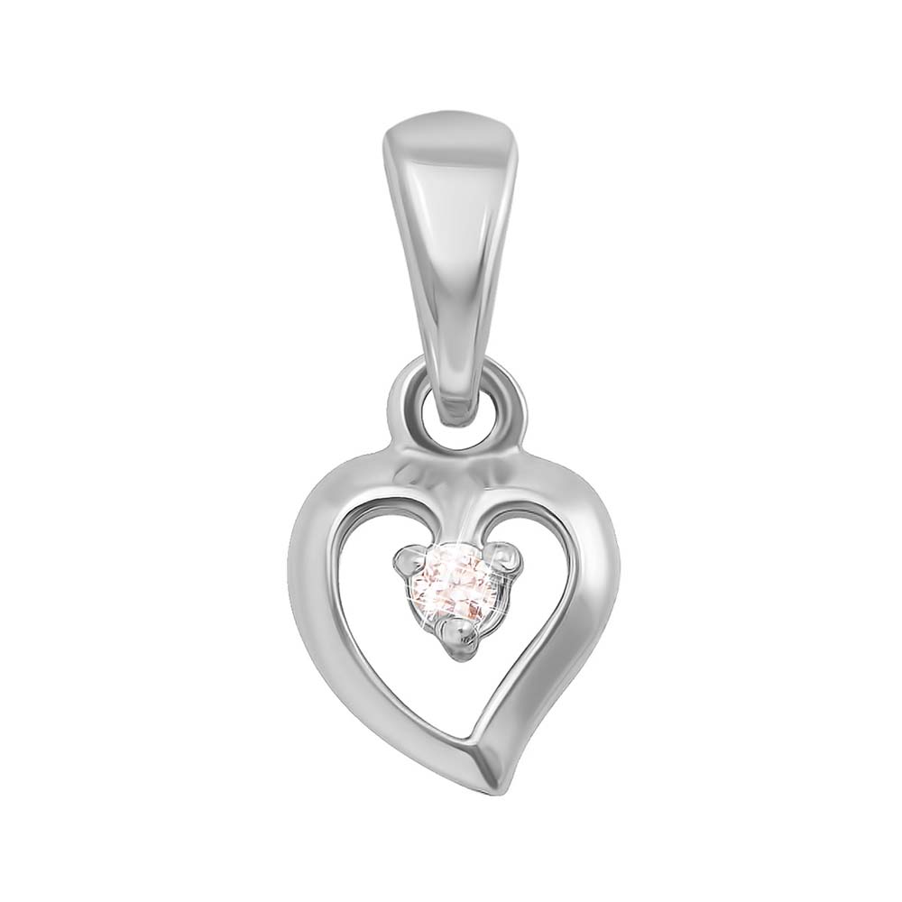 

Кулон из белого золота с кристаллом Swarovski 000130796
