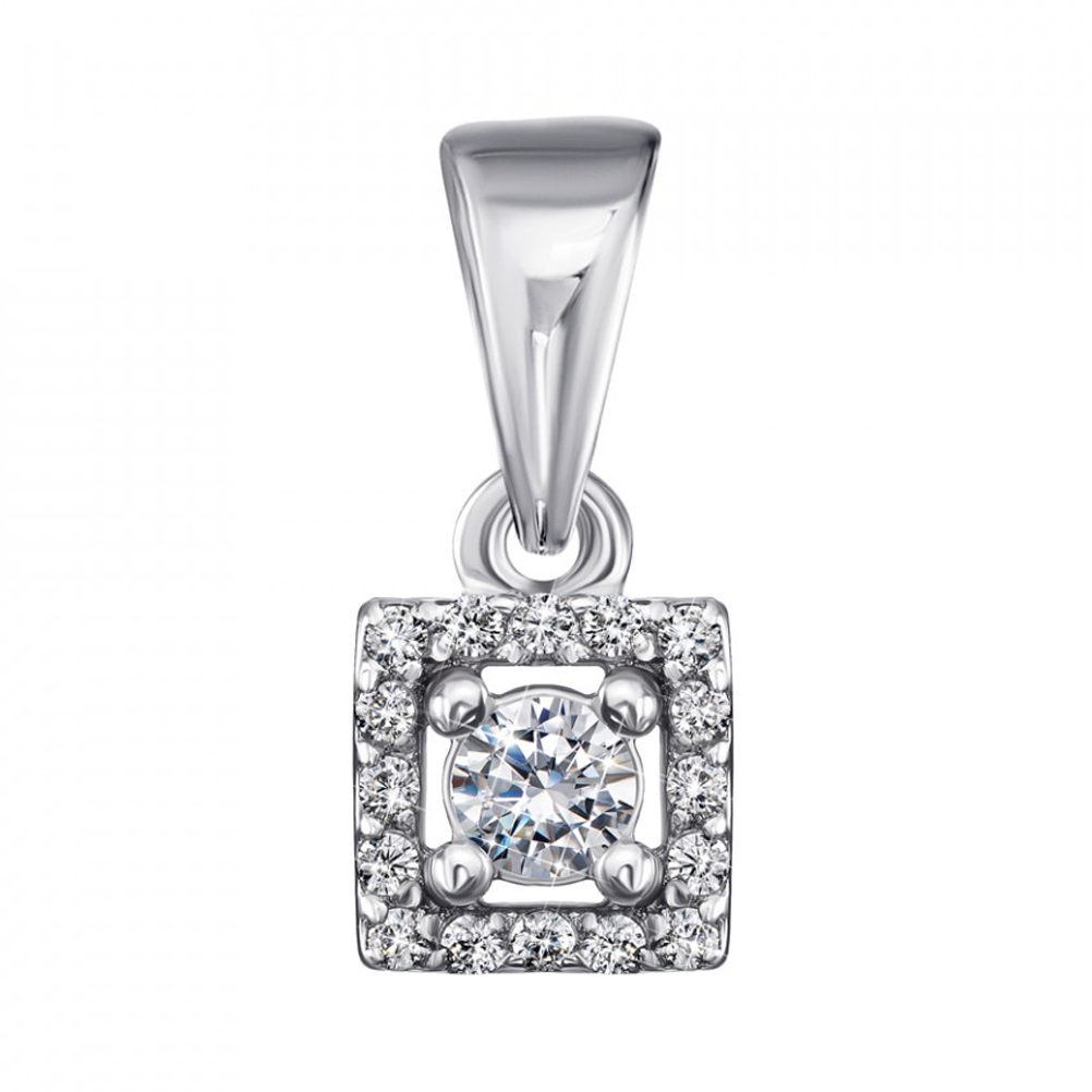 

Серебряная подвеска с фианитами 000126976