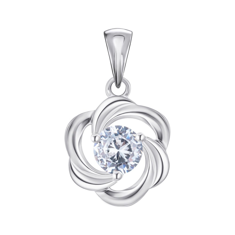 

Серебряная подвеска с фианитом 000148585
