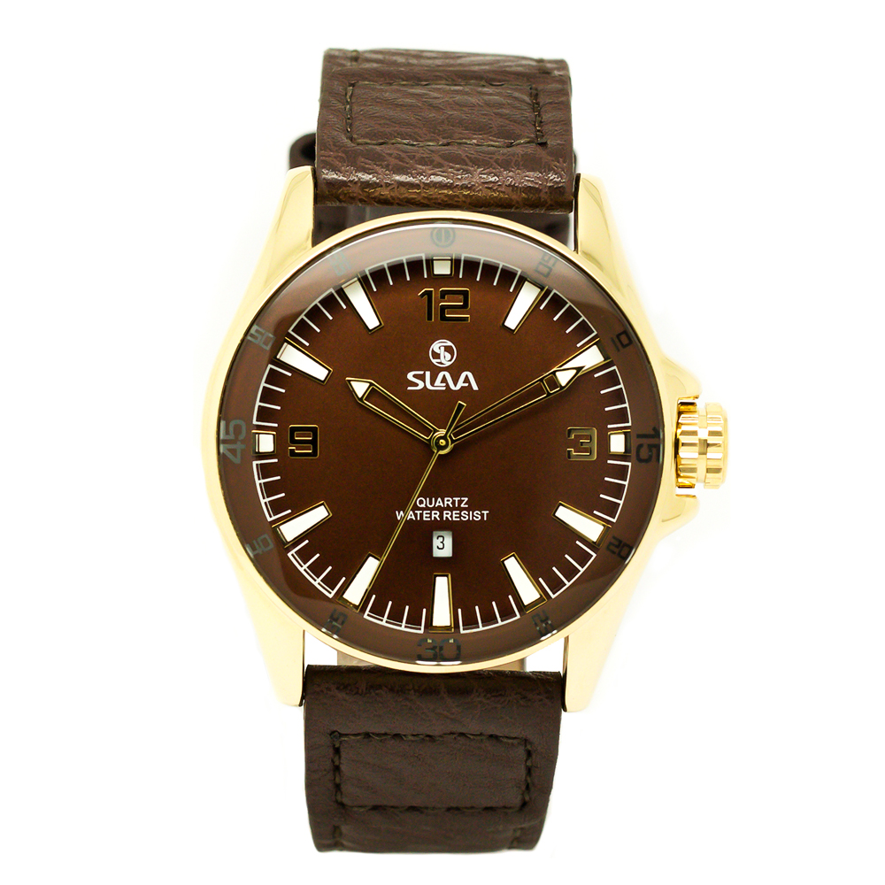 

Наручные часы Slava SL10271GBrown