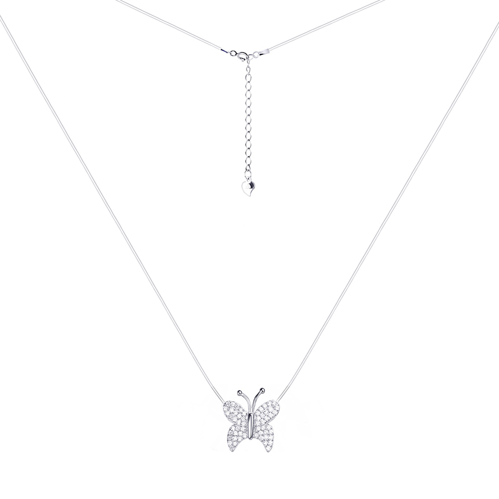 

Серебряное колье с фианитами 000087897 40 размера