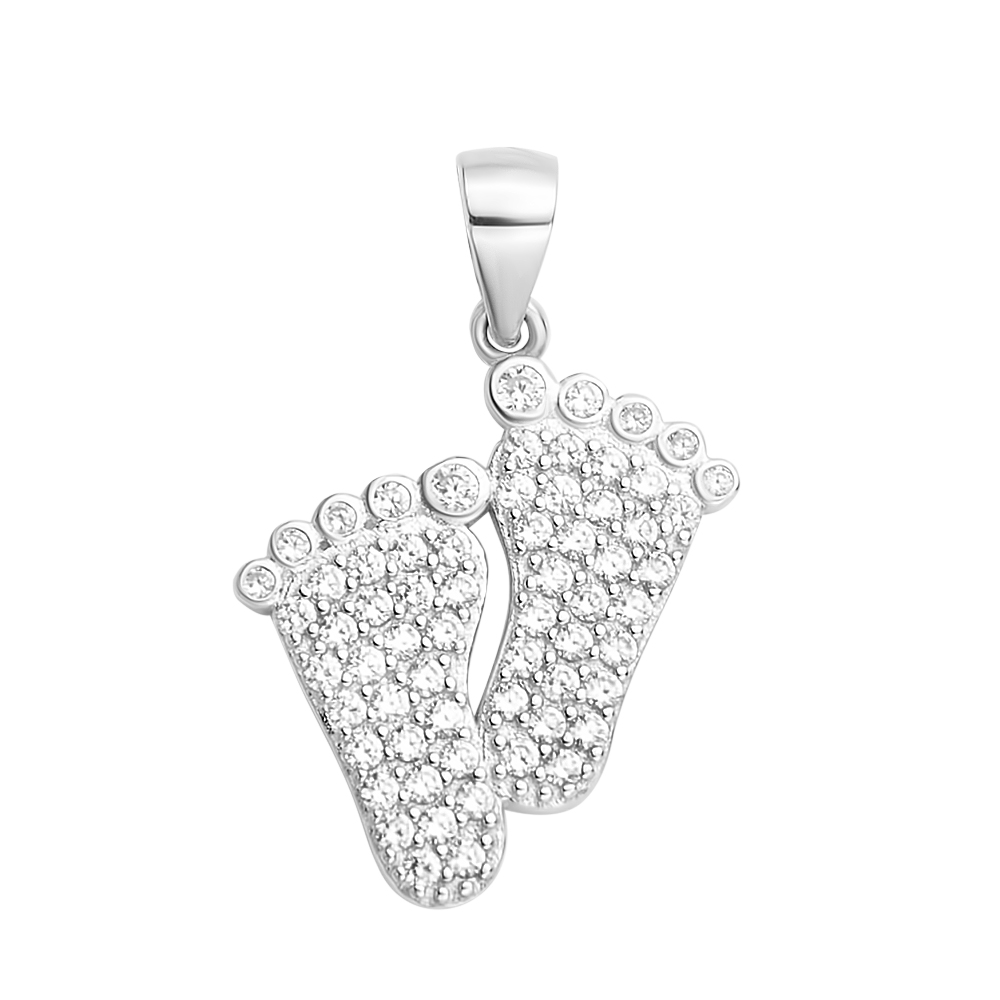

Серебряный кулон с усыпкой из фианитов 000121326