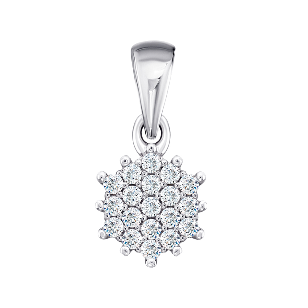 

Серебряная подвеска с фианитами 000148340