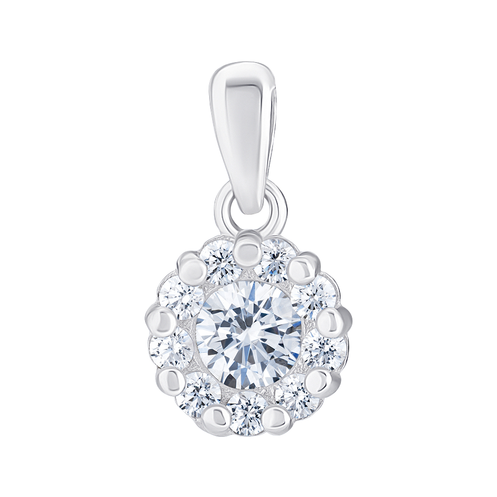 

Подвеска из серебра с фианитами 000147347