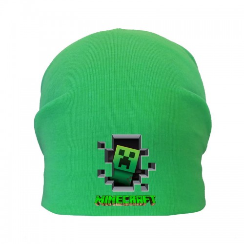 

Шапка детская Майнкрафт зеленая (Minecraft-001) 54-56 см
