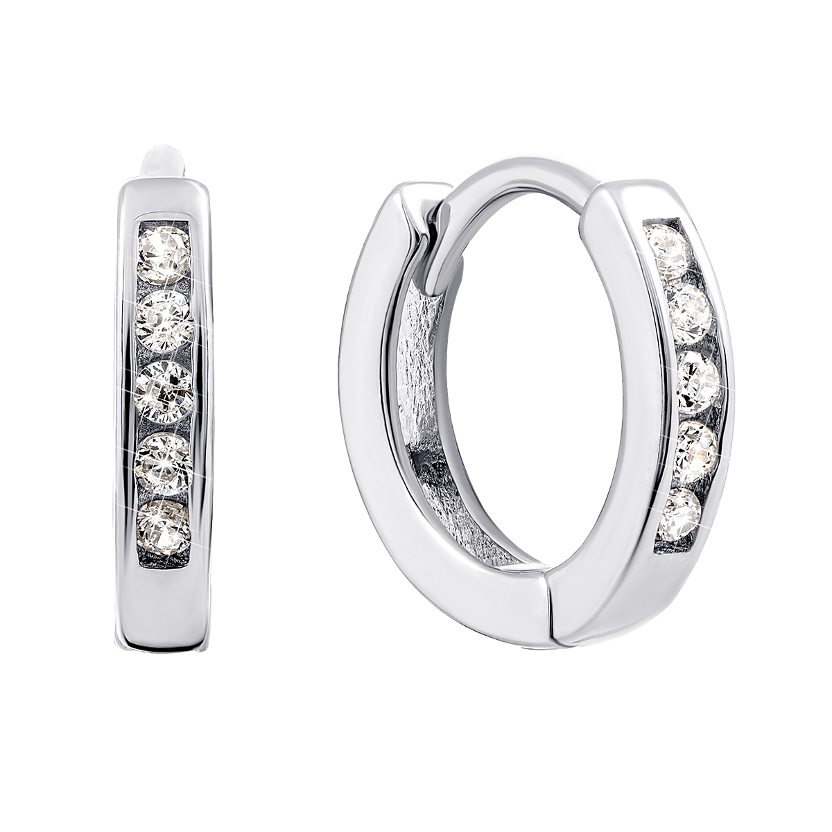 

Серебряные серьги с фианитами SE1456