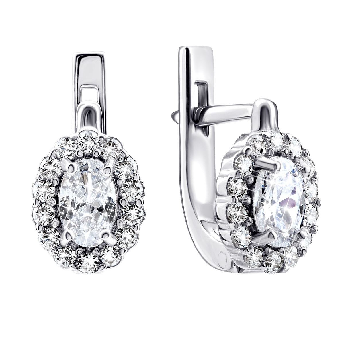 

Серебряные серьги с фианитами 1EA82982