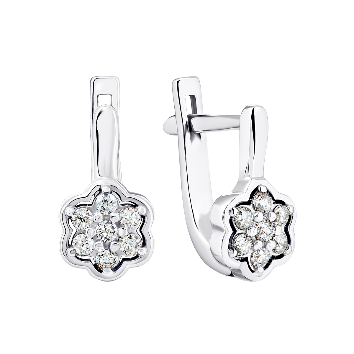 

Серебряные серьги с фианитами 2248/1р-CZ