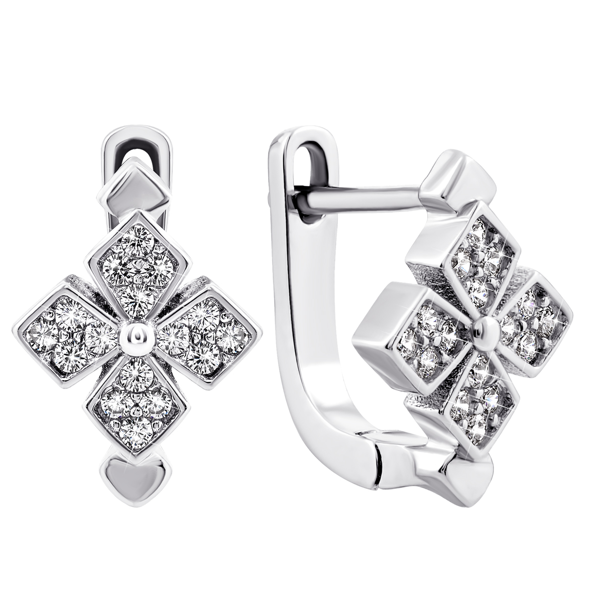 

Серебряные серьги с фианитами 7EA92810