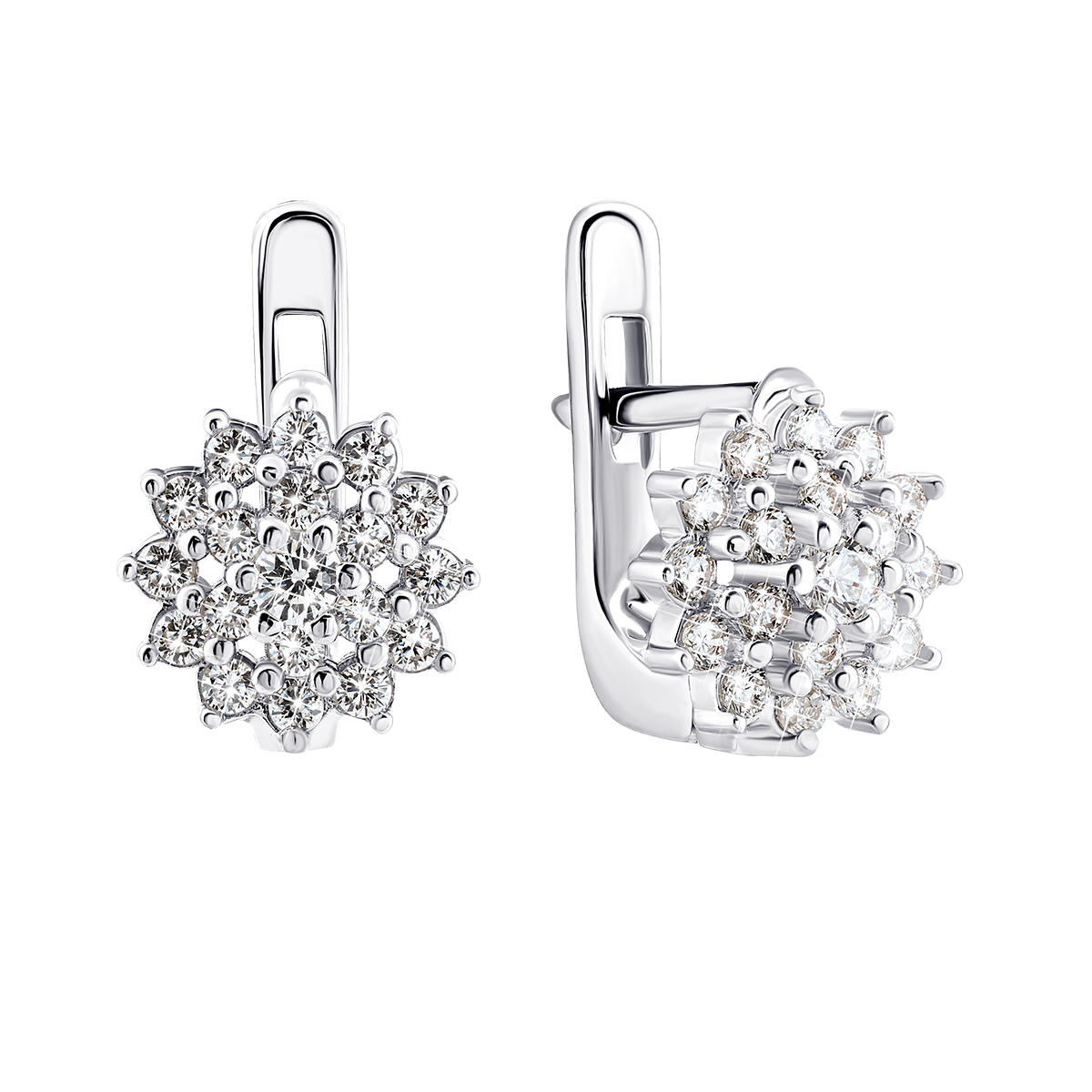 

Серебряные серьги с фианитами 1EA81269