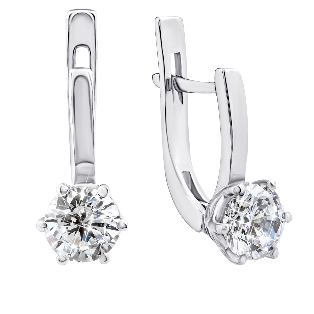 

Серебряные серьги с фианитами 2698/9р-CZ
