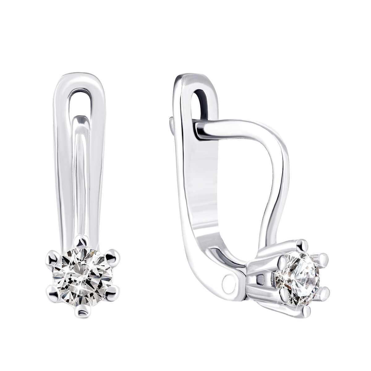 

Серебряные серьги с фианитами 2263/1р-CZ