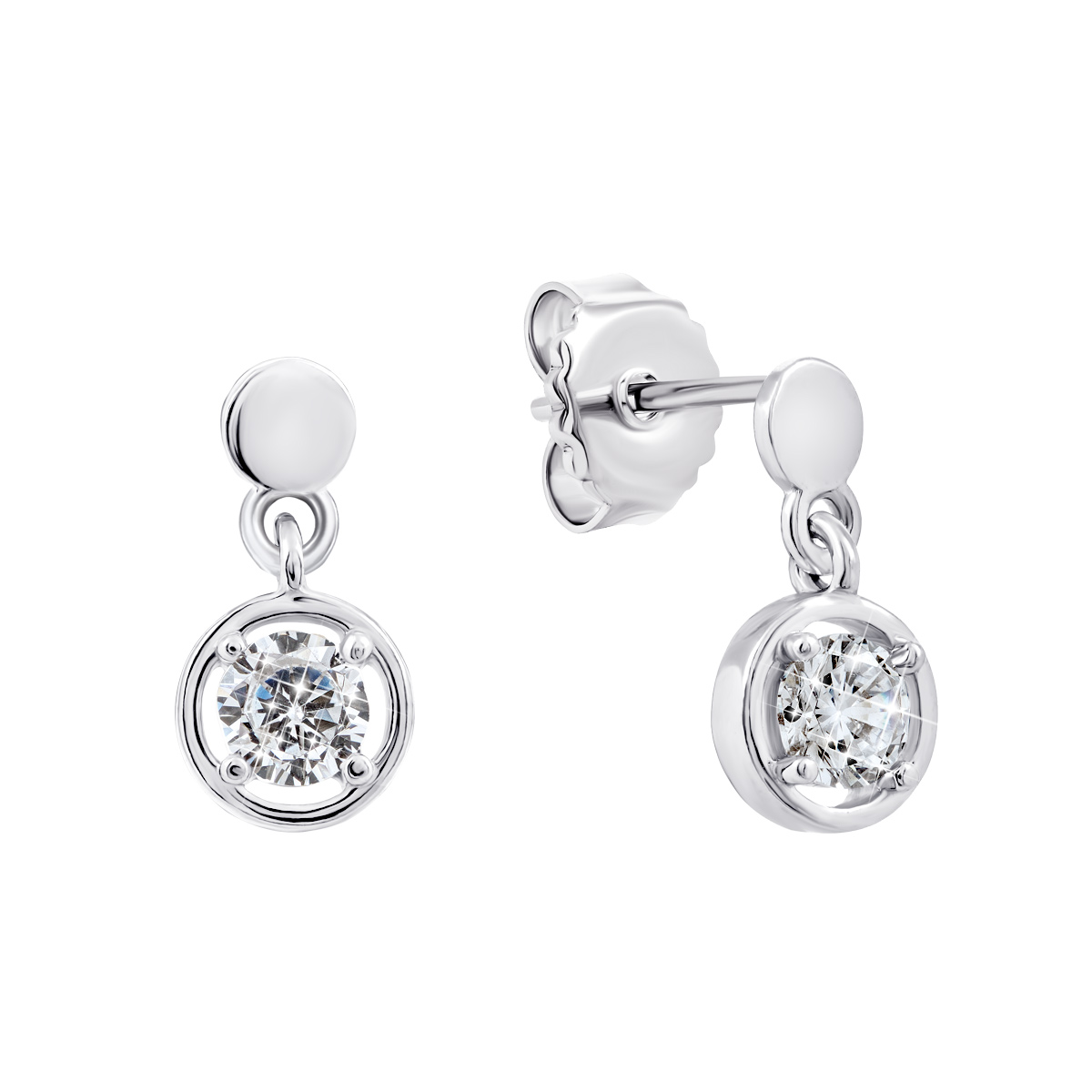 

Серебряные пуссеты с фианитами TE4247