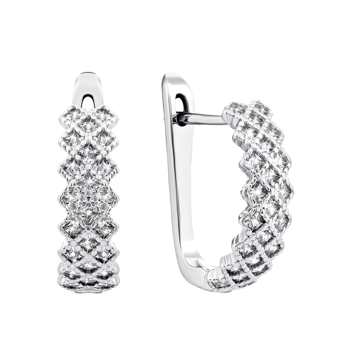

Серебряные серьги с фианитами СК2Ф/1135
