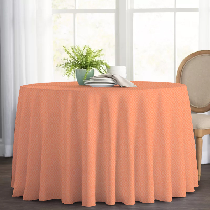 

Круглая cкатерть Time Textile Kanzas Salmon Персиковый TT129322 Ø140 см