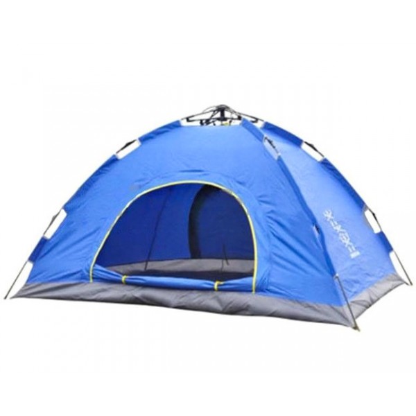

Палатка 2-х местная автомат с автоматическим каркасом Синяя