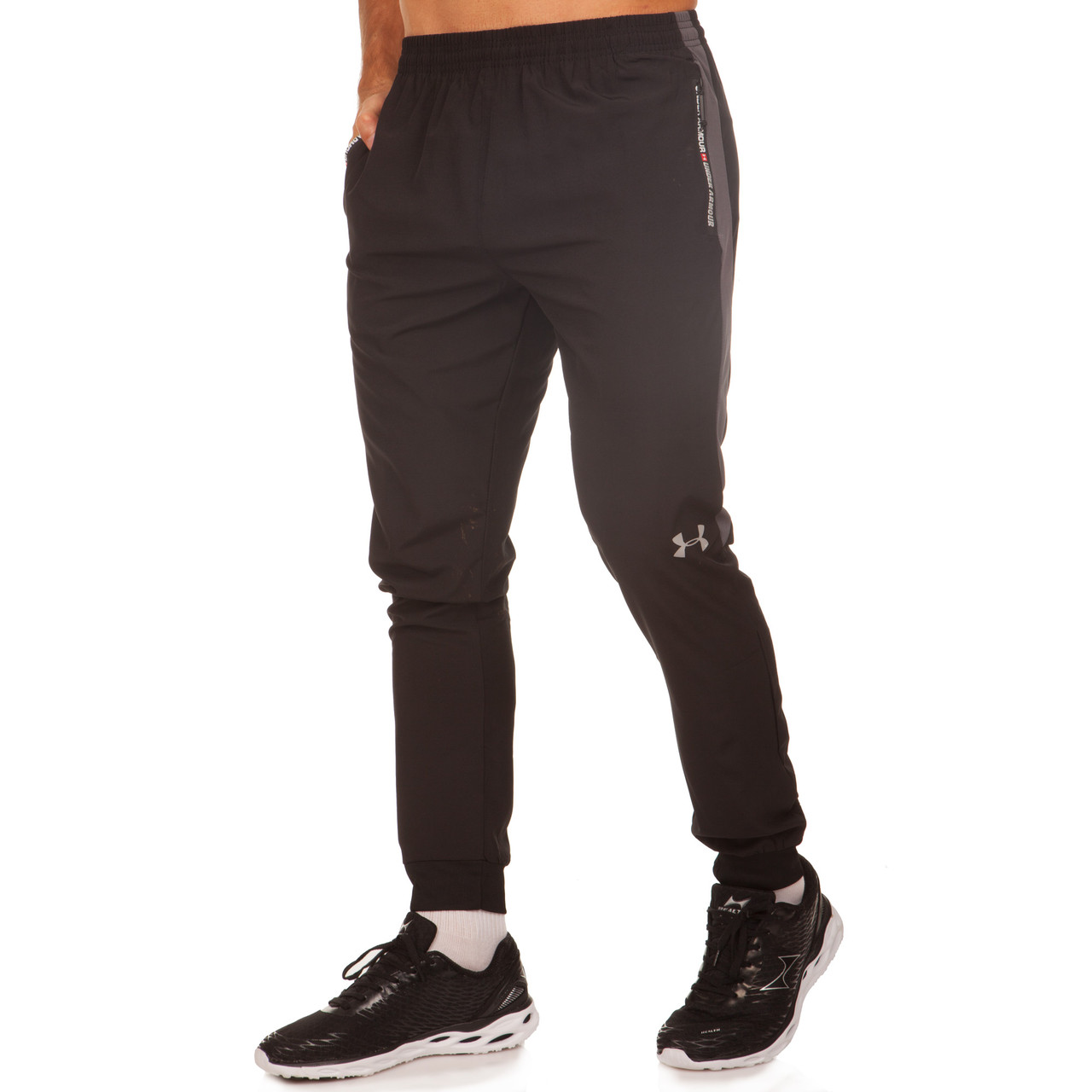 

Штаны спортивные мужские Under L-6 размер 4XL (190-195см) Black-Grey