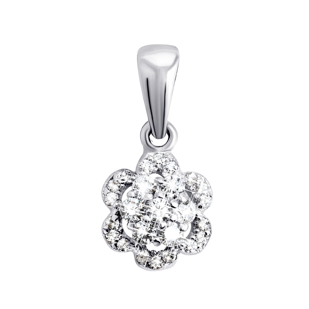 

Серебряная подвеска с фианитами TP075807