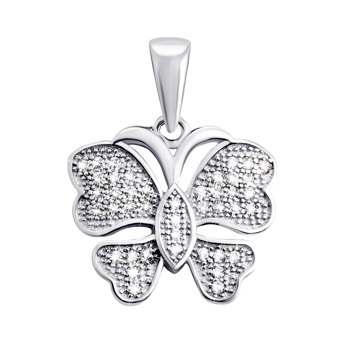

Серебряная подвеска Бабочка с фианитами TP054105