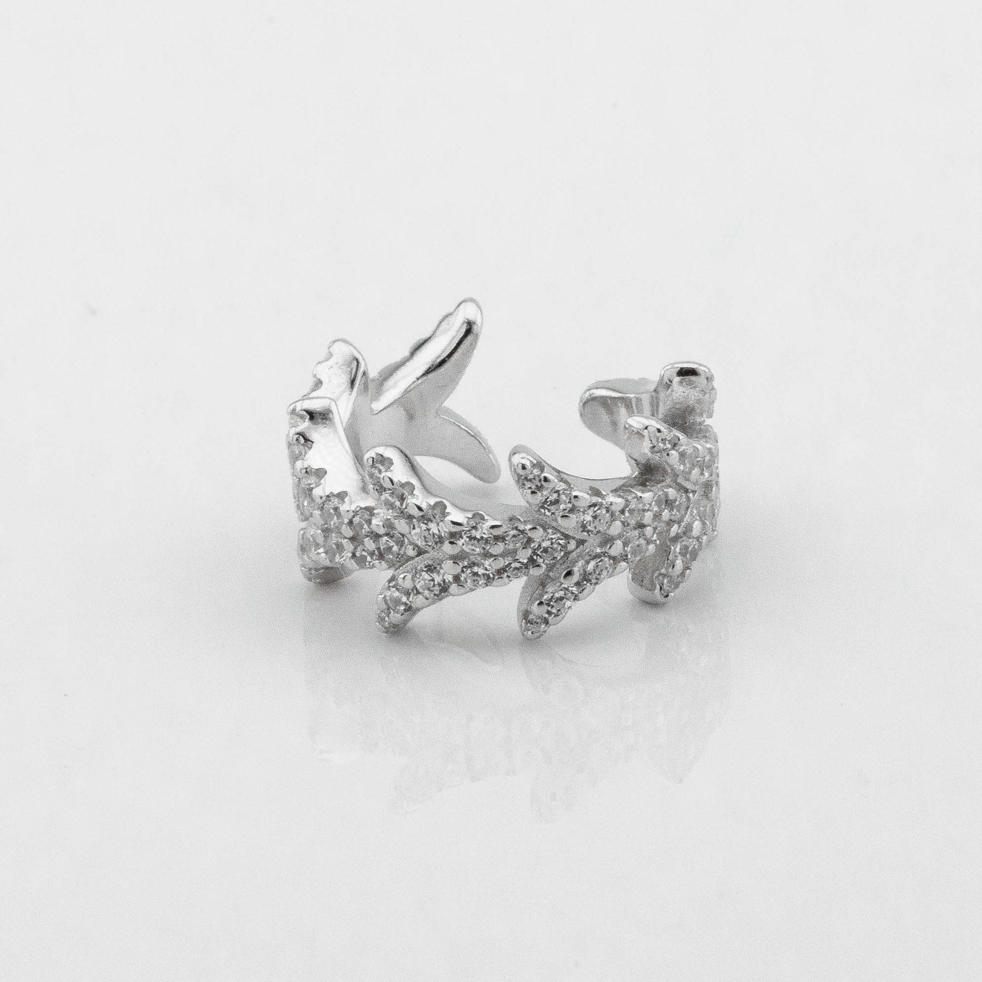 

Серебряная каффа Веточка с фианитами c121797 Диамант