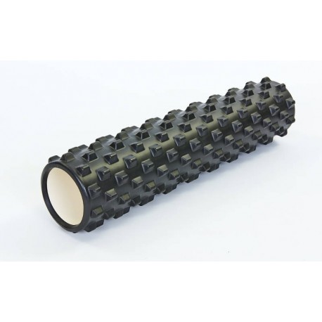 

Массажный валик FitMagic Grid Roller PRO 60 см шипованный ребристый для спины черный