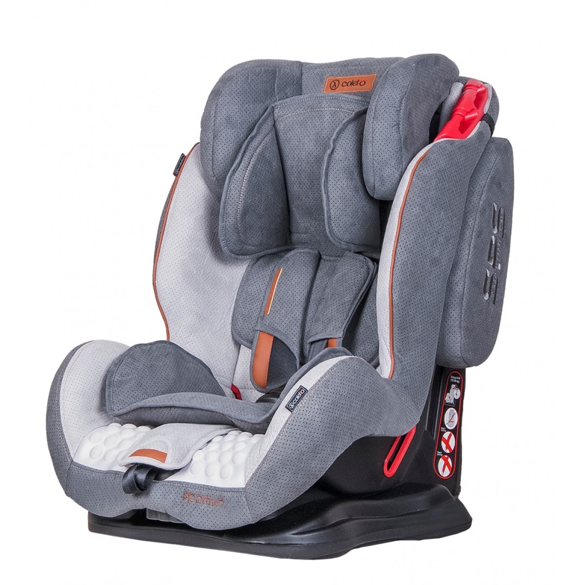 

Автокресло Coletto Sportivo группа 1-2-3 (9-36 кг) с системой SPS + ремень Top Tether Серый