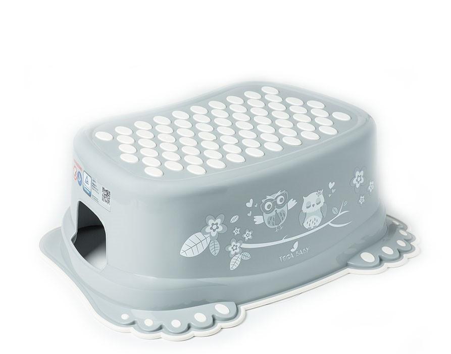 

Детская пластиковая подставка под ноги Tega Sowa SO-006, серая