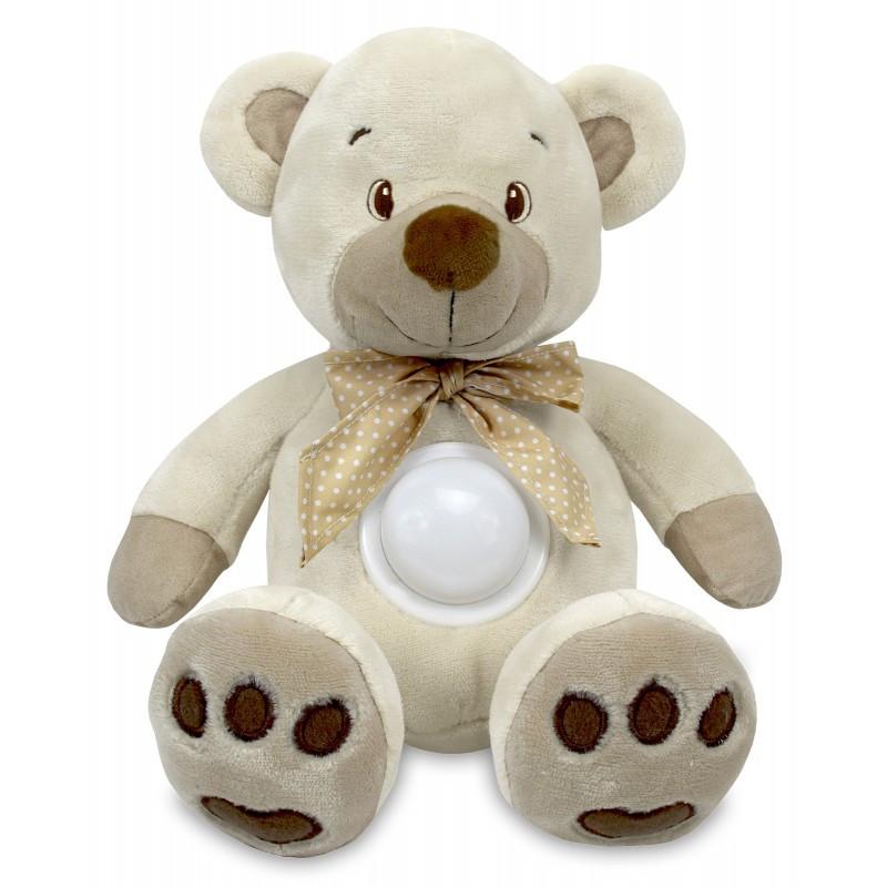 

Ночник проектор детский музыкальный Медведь 25 см. Baby Mix STK-13138, бежевый