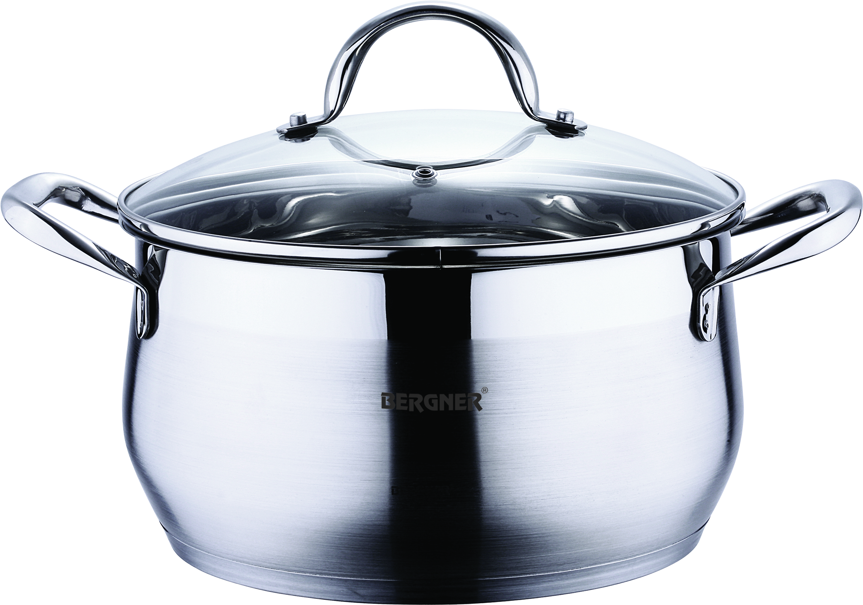 

Кастрюля с крышкой 24X10см 4.5л Bergner BG-6530