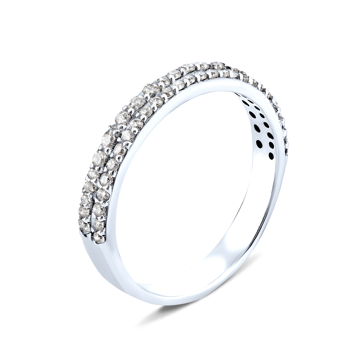 

Серебряное кольцо с фианитами 19.5 размер 1100/1р-CZ