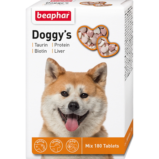 

Витаминизированное лакомство для собак Beaphar Doggy’s MIX 180 таб.