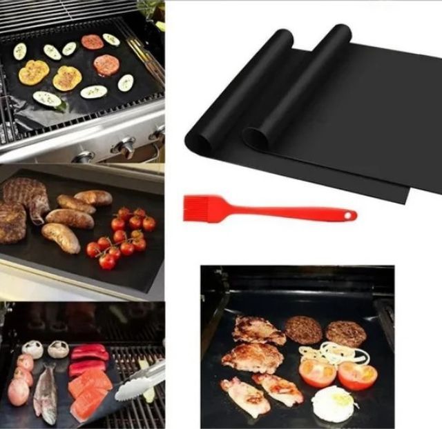 

Антипригарный тефлоновый коврик для гриля BBQ sheet grill размер 33х40 см