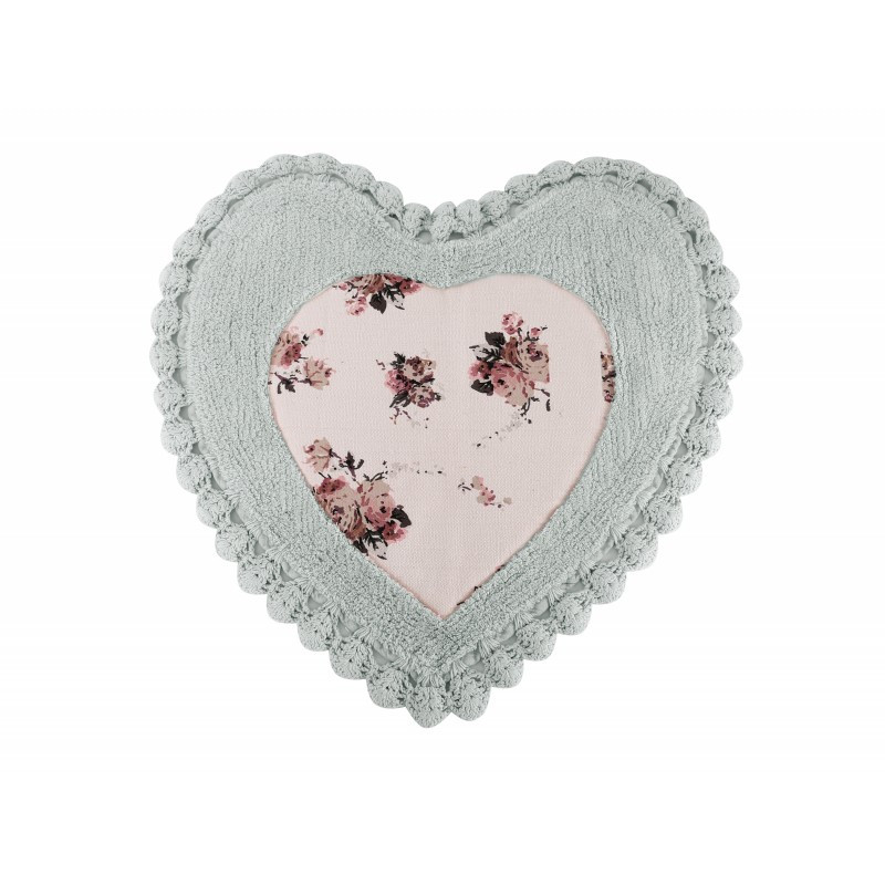 

Коврик Irya - Essa Heart mavi голубой 70*70