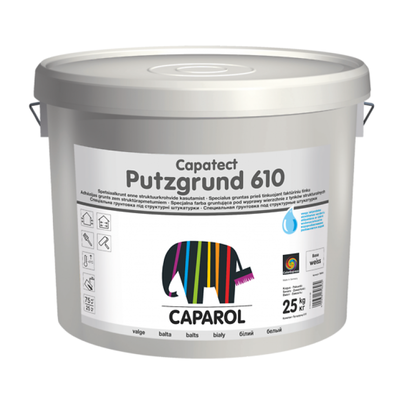 

Универсальный грунт Caparol Capatect Putzgrund 610 8кг Прозрачная
