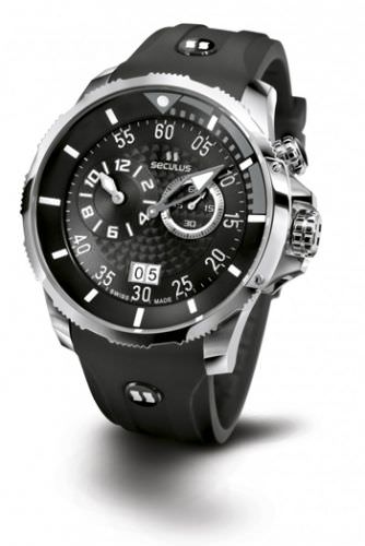 

Мужские наручные часы Seculus 4505.3.422 black-grey, ss, black silicon