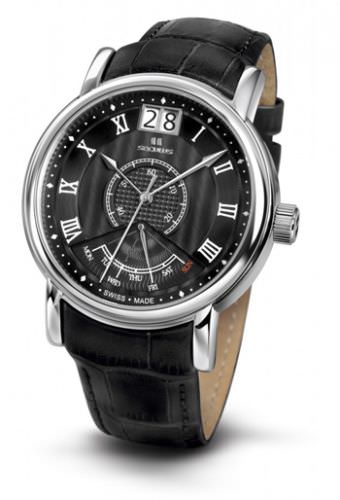 

Мужские наручные часы Seculus 4506.3.7003 black, ss, black leather