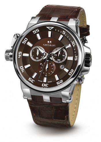 

Мужские наручные часы Seculus 4510.5.503D brown, ss, brown leather