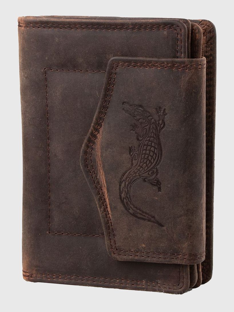 

Женский кошелек кожаный ALWAYS WILD DNKN17-H-brown