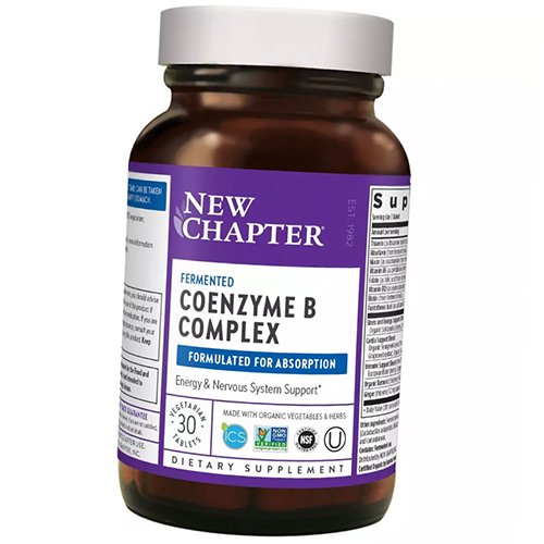 

Комплекс Коензимов группы В, Coenzyme B Complex, New Chapter 30вегтаб (36377026)