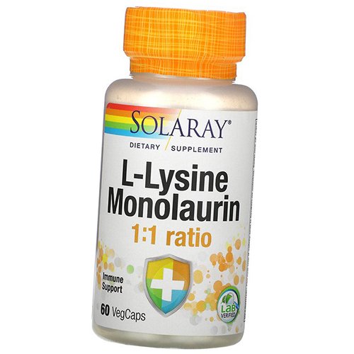 

Лизин и Монолаурин, L-Lysine Monolaurin, Solaray 60вегкапс (27411004)